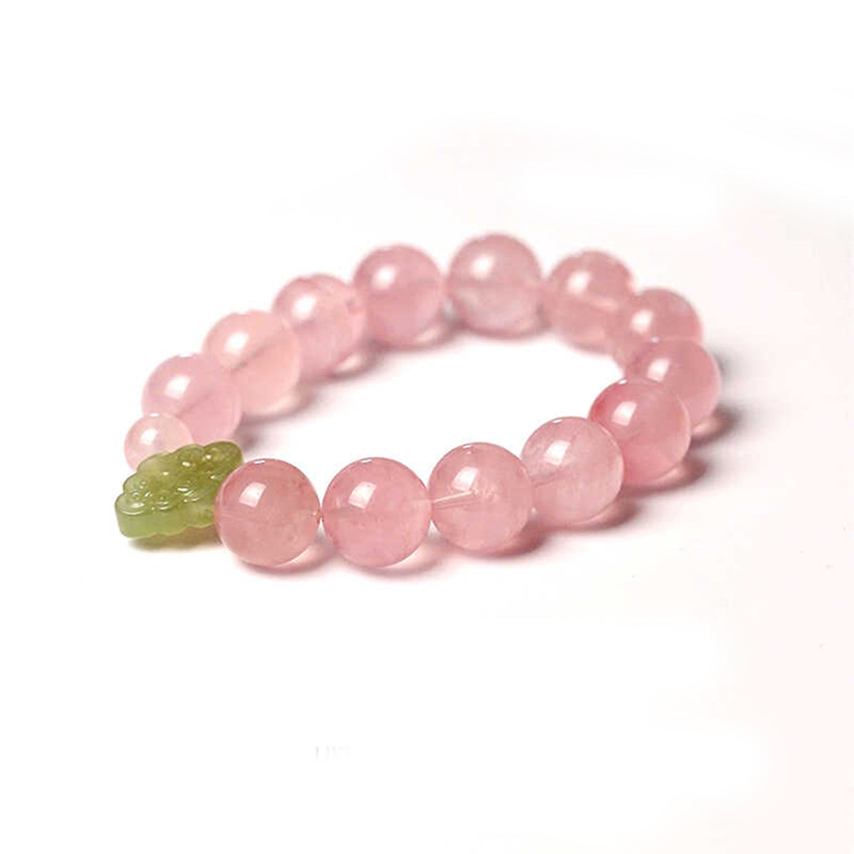 Rose Quartz and Hotan Jade Love Energy Bracelet