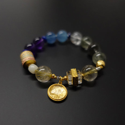 Zaki Lam Wealth Energy Tibetan Crystal Bracelet