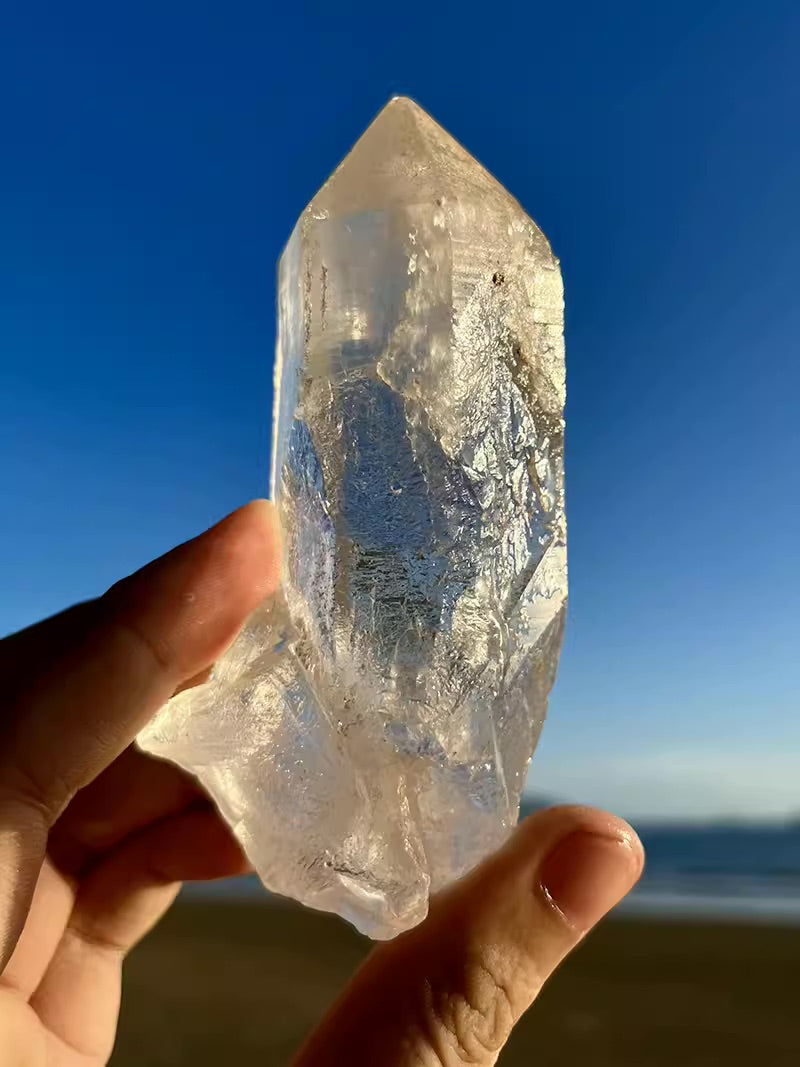 Tibet Angel Quartz Crystal White Raw Crystal Awakens Angelic Energy