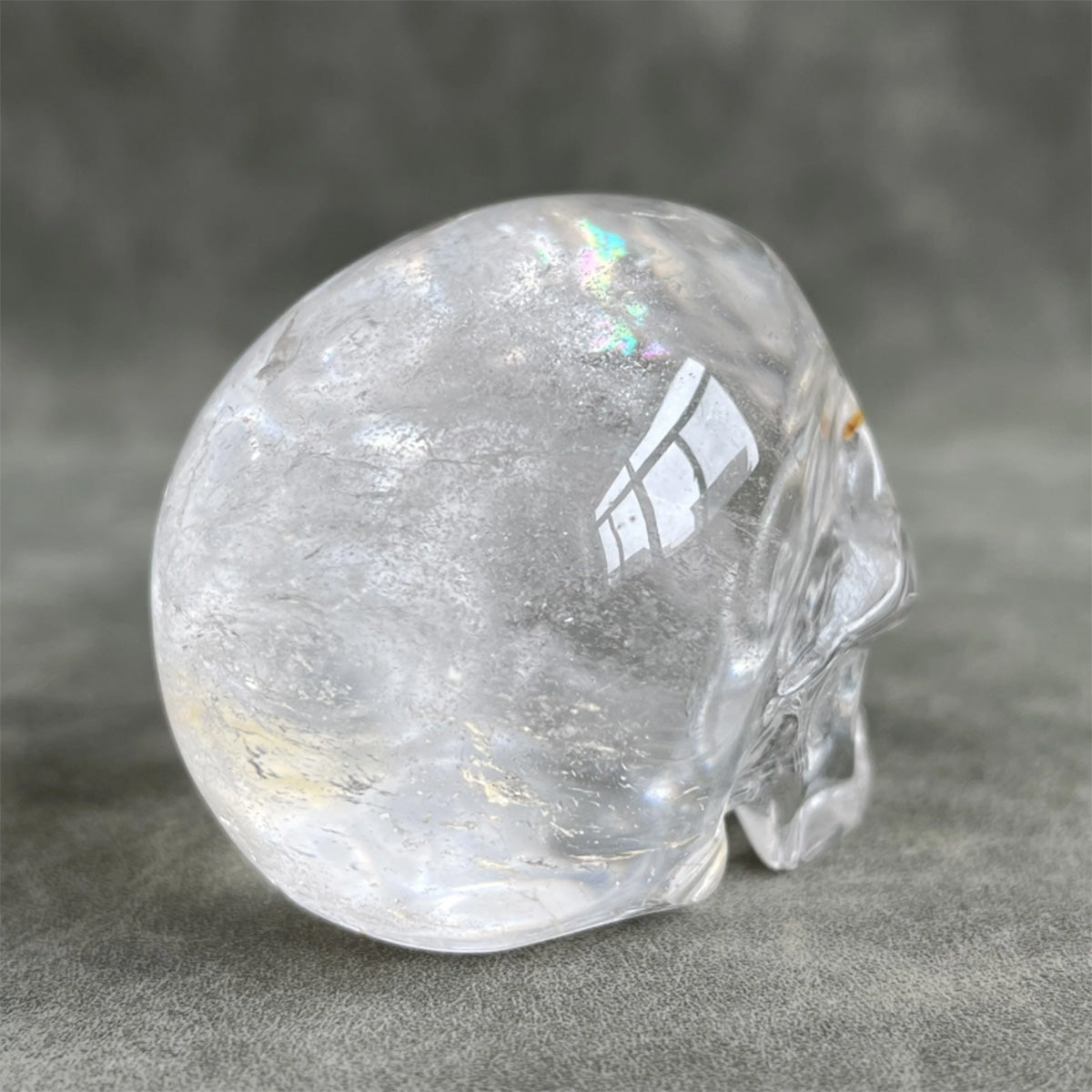 Quartz Crystal Skull Expands Psychic Energy Tibetan White Quartz Crystal