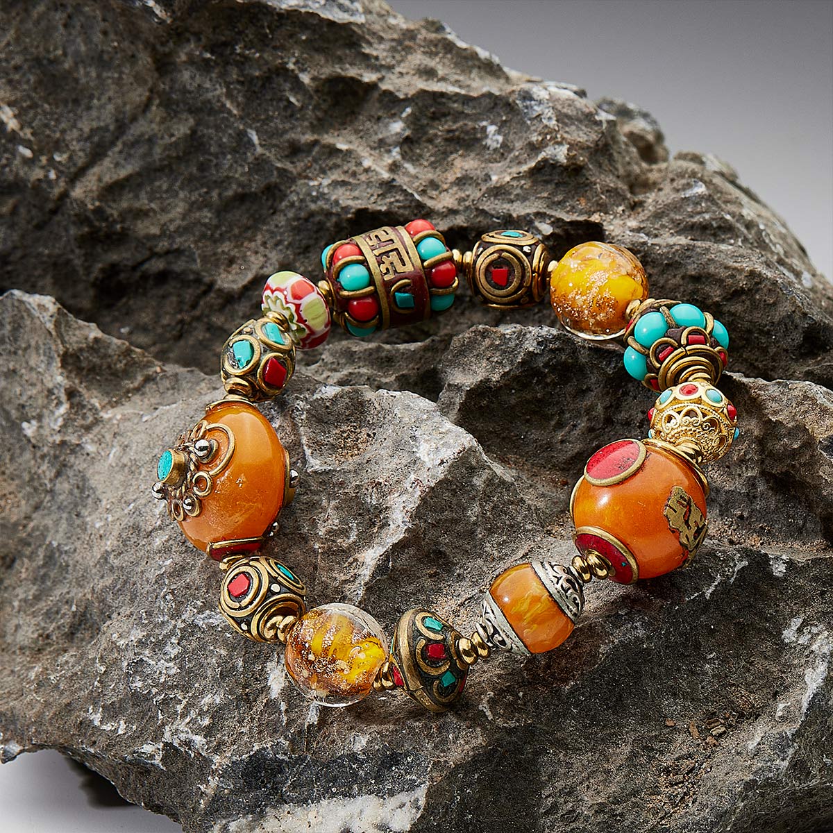 Wealth Energy Tibetan Treasures Bracelet