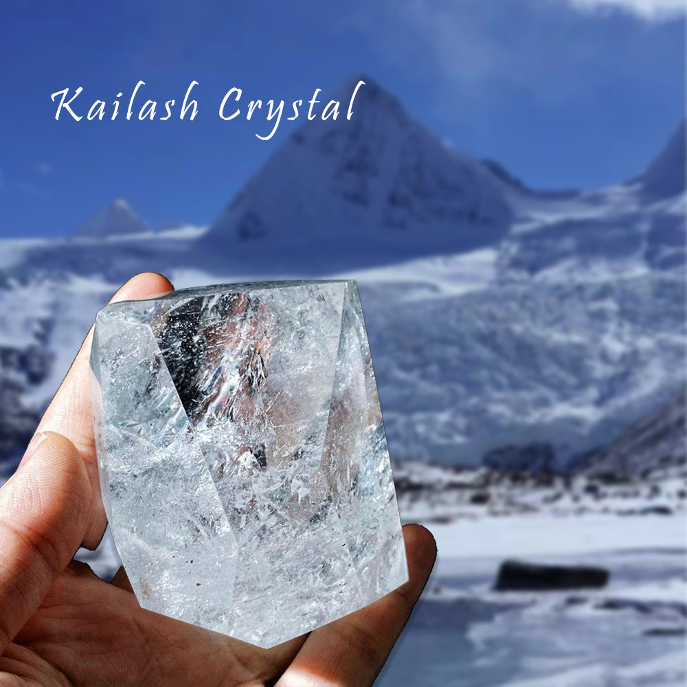 Snowflake Quartz Crystal Rough Stone Tibetan Quartz Crystal Kailash Energy Blessing