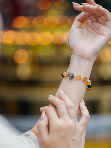 Yellow Jambhala Pixiu Multi-Gem Bracelet | Prosperity, Protection & Abundance Energy