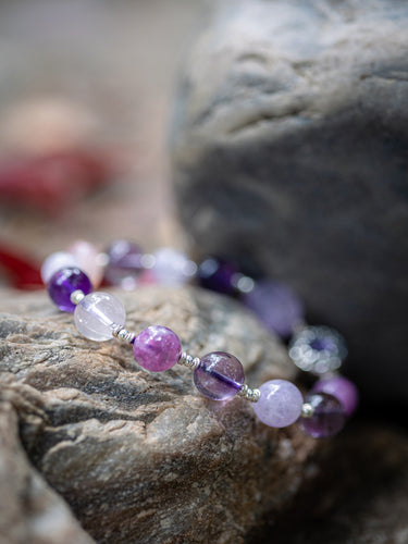Nine-Purple Fire Pixiu Amulet Multi-Gem Bracelet