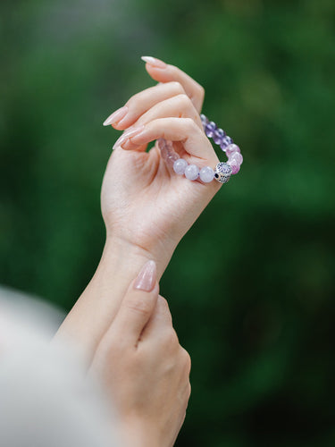 Nine-Purple Fire Mantra Multi-Gem Bracelet
