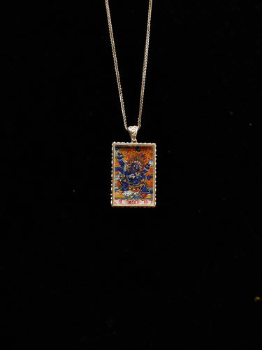 Mahakala Protection Thangka Pendant