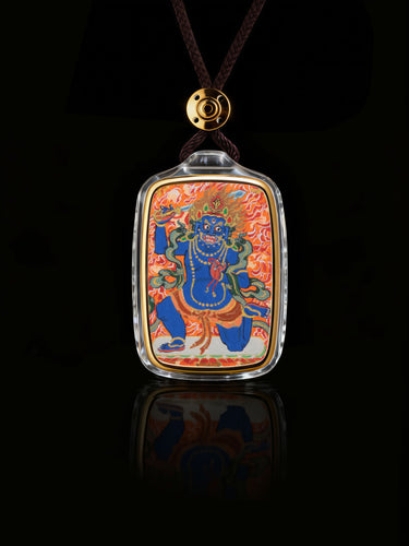 Fierce Wisdom Acalanatha Thangka Buddha Pendant