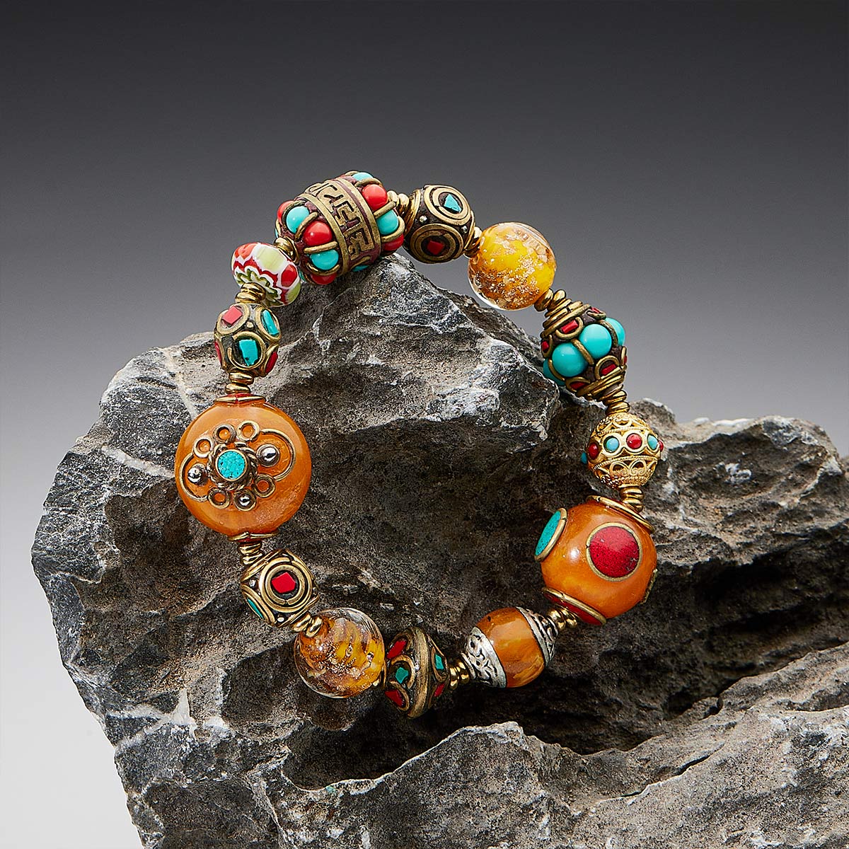 Wealth Energy Tibetan Treasures Bracelet