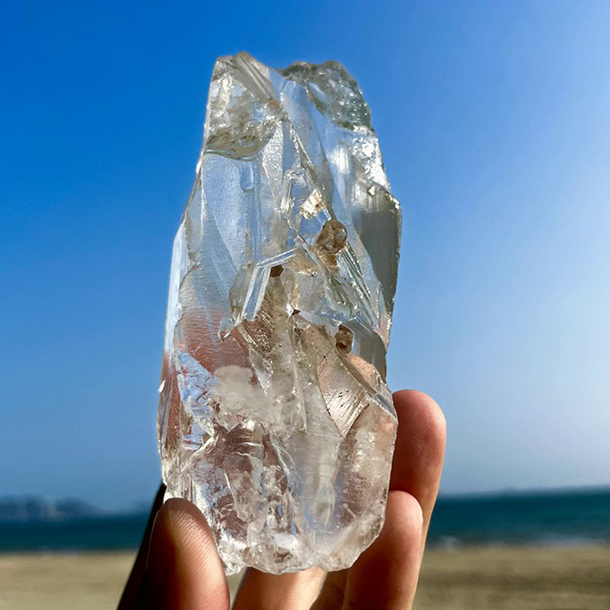 Tibet Angel Quartz Crystal Energy Nirvana Quartz Crystal White Quartz Crystal Himalayan Meditation Raw Stone