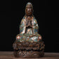 Avalokiteshvara Bodhisattva (Guanyin Bodhisattva) Buddha Statue Cloisonné Pure Copper Oriental Artwork Oriental Aesthetics