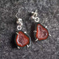 Affection's Warmth Clear Crystal Cave Earrings