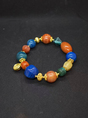 Agatized Coral Energy Healing Bracelet