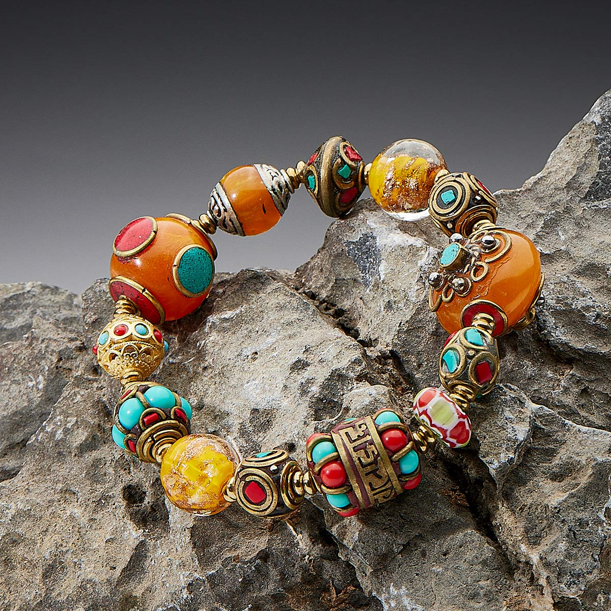 Wealth Energy Tibetan Treasures Bracelet