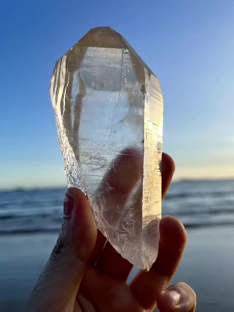 Tibet Angel Quartz Crystal White Raw Crystal Awakens Angelic Energy