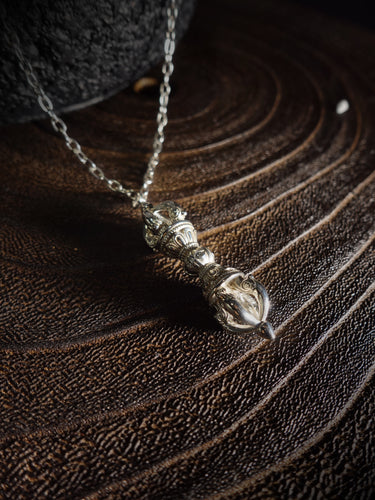 Pure Silver Vajra Symbol of Inner Strength and Spiritual Defense