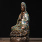 Avalokiteshvara Bodhisattva (Guanyin Bodhisattva) Buddha Statue Cloisonné Pure Copper Oriental Artwork Oriental Aesthetics