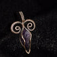 Horned Guardian Labradorite Amethyst Copper Pendant