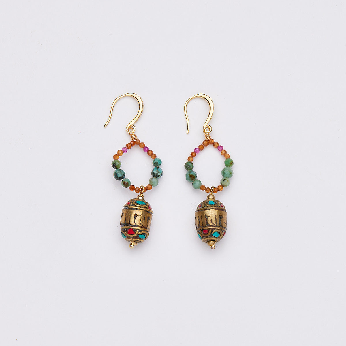 lucky Energy Tibetan Treasures Earrings