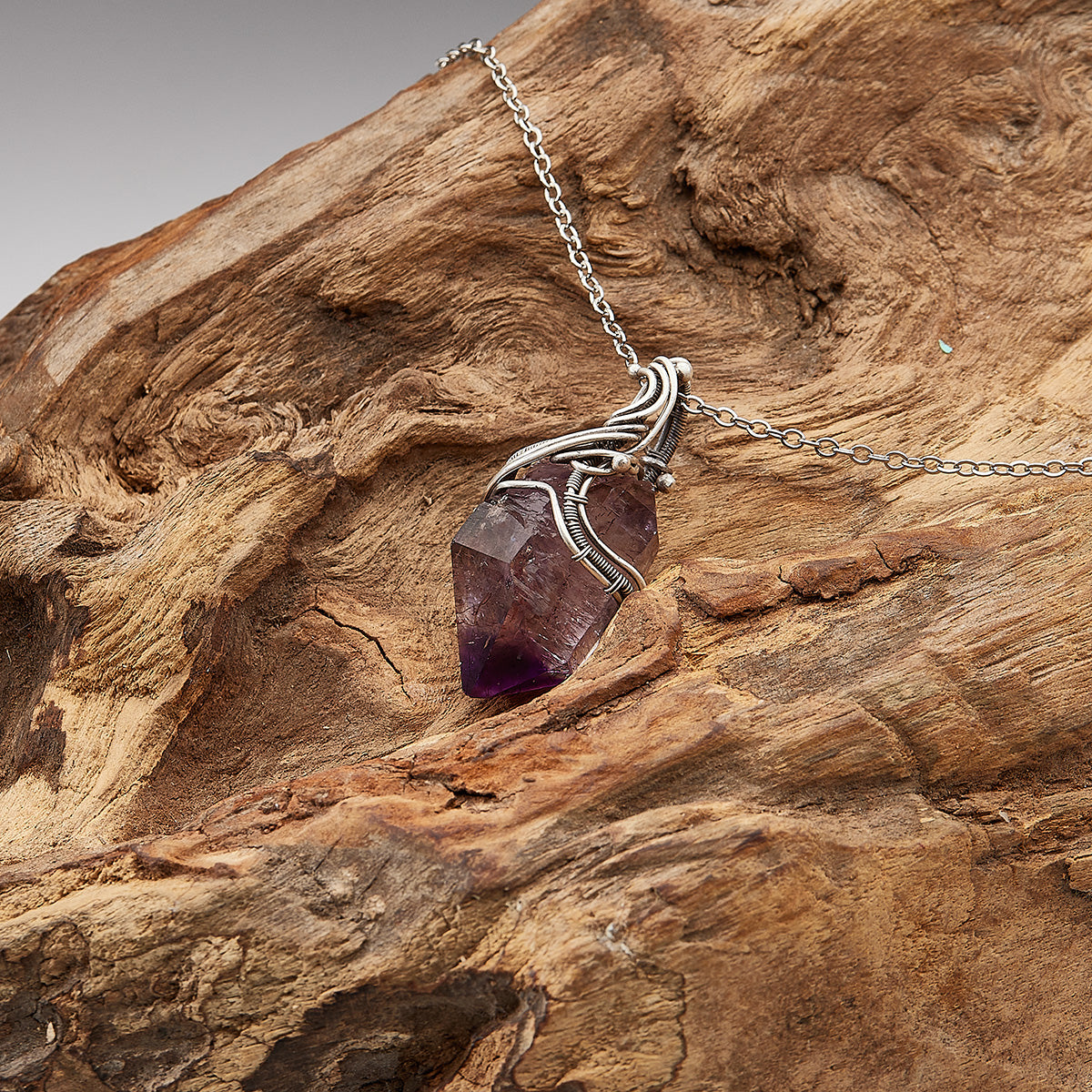 Spiritual Path Enlightenment Amethyst Pendants