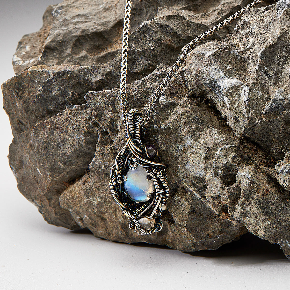 Courage Energy Moonstone Pendants