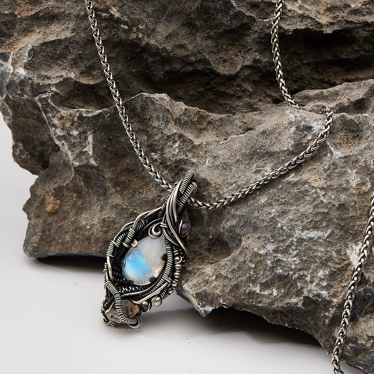 Courage Energy Moonstone Pendants