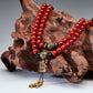 Health Energy Red Carnelian Agate and Obsidian Mala Necklace