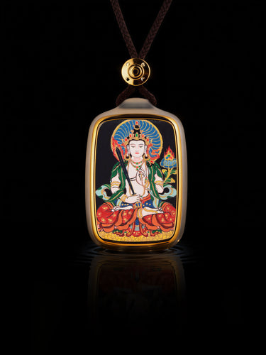 Boundless Wisdom Akasagarbha Thangka Buddha Pendant