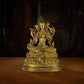 Qing Dynasty Green Tara Statue Tibetan Antique Buddha Statue  Gilt Ganzi Temple Pure Tibetan