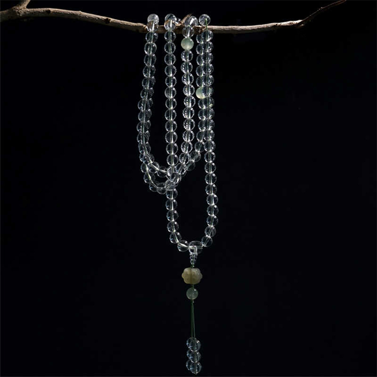 Blessing Energy Clear Quartz Protection 108 Mala Beads