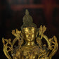 Qing Dynasty Green Tara Statue Tibetan Antique Buddha Statue  Gilt Ganzi Temple Pure Tibetan