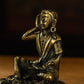 Ming Dynasty Venerable Milarepa Tibetan Antique Buddha Statue Huang Lima Thick Titus Babang Temple Oriental Treasure