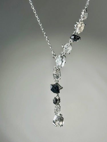 Purity Starfall Crystal Necklace | Sterling Silver & Clear Quartz