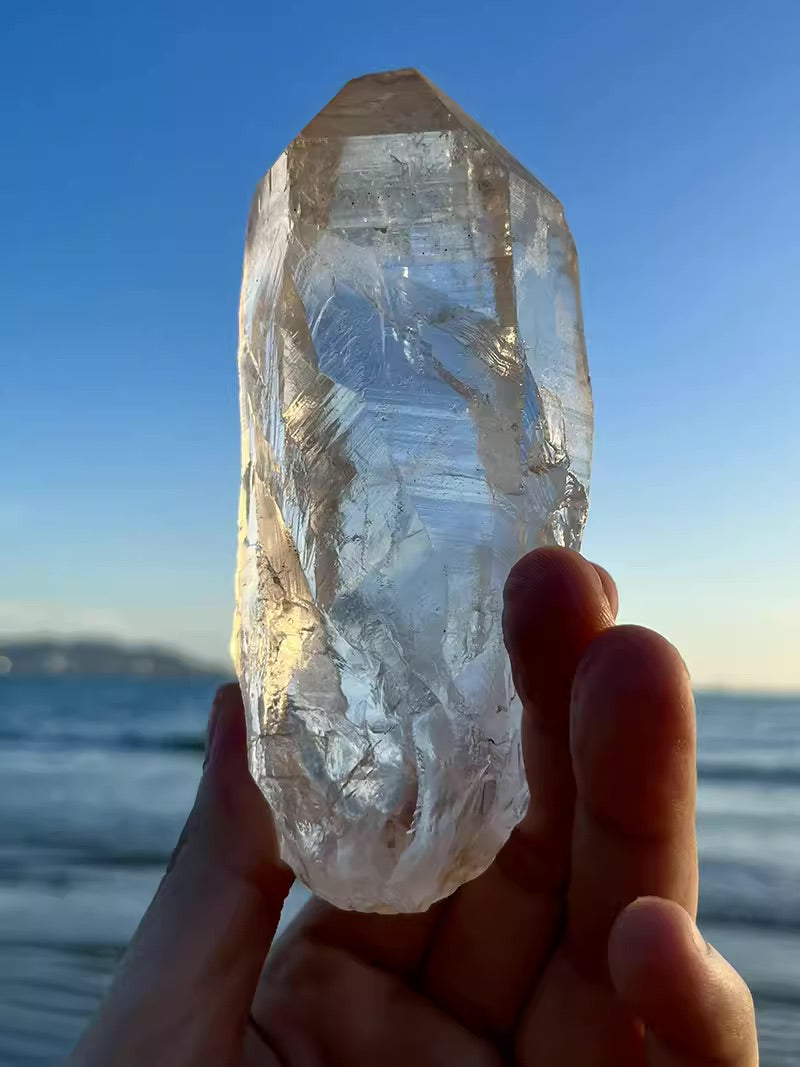 Tibet Angel Quartz Crystal White Raw Crystal Awakens Angelic Energy