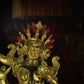 Qing Dynasty Statue of Goddess of Auspiciousness Antique Tibetan Buddhist Statue Pure Gold Tibet Pure Tibetan