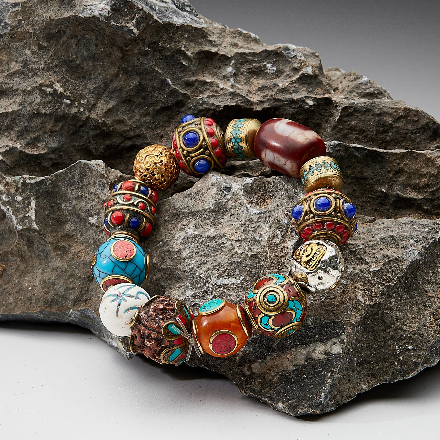 Wealth Energy Tibetan Treasures Bracelet