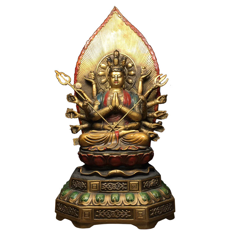 Avalokiteśvara WISDOM Tibetan Statue for Eliminating Difficulty puretibetan