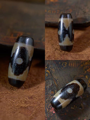 Mandala Guardian Tibetan Medicinal Agate Dzi Bead