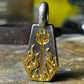 Shiva's Guardian Engravable 24K Gold Sterling Silver Pendant