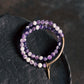 Celestial Serenity Amethyst Bracelet with Brass