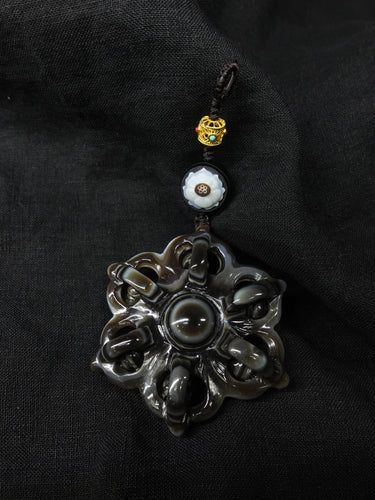 【Unique Item】 House Protection Cross Vajra Lotus Pendant
