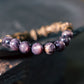 Amethyst Mica Spirit Bracelet with Brass and Copper Accents