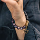 Amethyst Mica Spirit Bracelet with Brass and Sandalwood