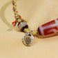 Guru Rinpoche's Three Eyes Dzi Beads - Tibetan Millennium Dzi Beads - Handmade Rope