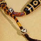 Nine Eyes Dzi Beads - Tibetan Millennium Dzi Beads - Handmade Rope