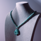 "Phoenix Energy Turquoise Necklace with Hand-Carved Tibetan Craftsmanship"