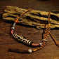 Nine Eyes Dzi Beads - Tibetan Millennium Dzi Beads - Handmade Rope