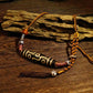 Nine Eyes Dzi Beads - Tibetan Millennium Dzi Beads - Handmade Rope