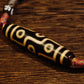 Nine Eyes Dzi Beads - Tibetan Millennium Dzi Beads - Handmade Rope