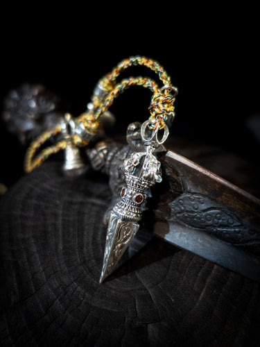 Multicolored Handcrafted Vajra Pendant Necklace