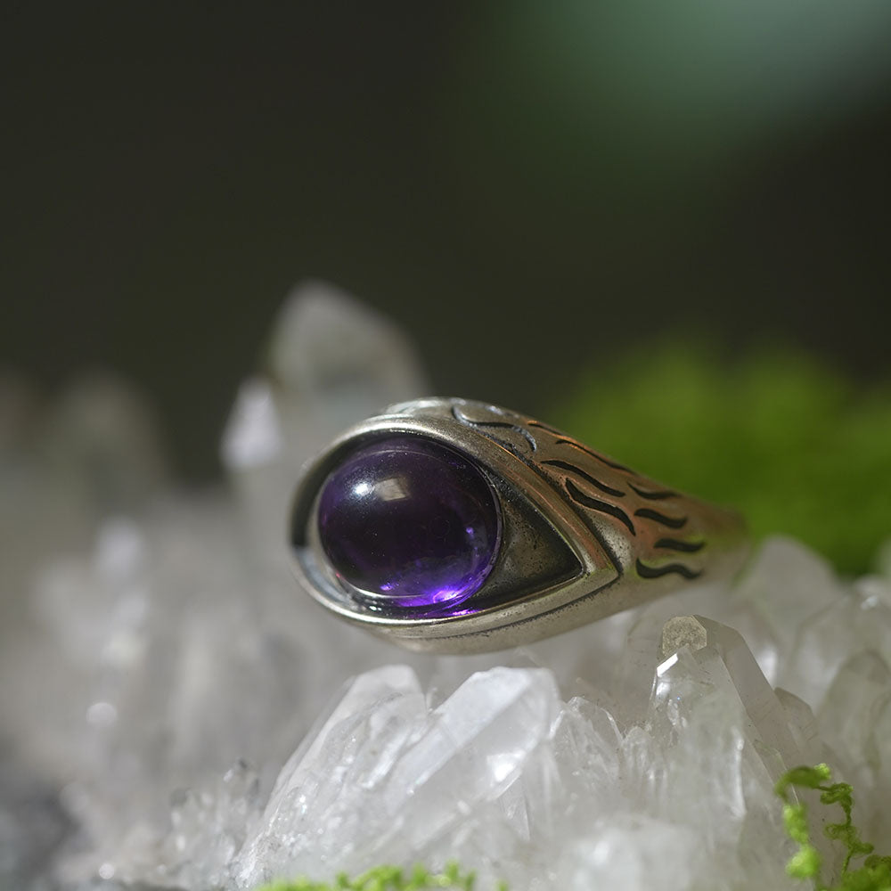 Energy Surge Amethyst Rings